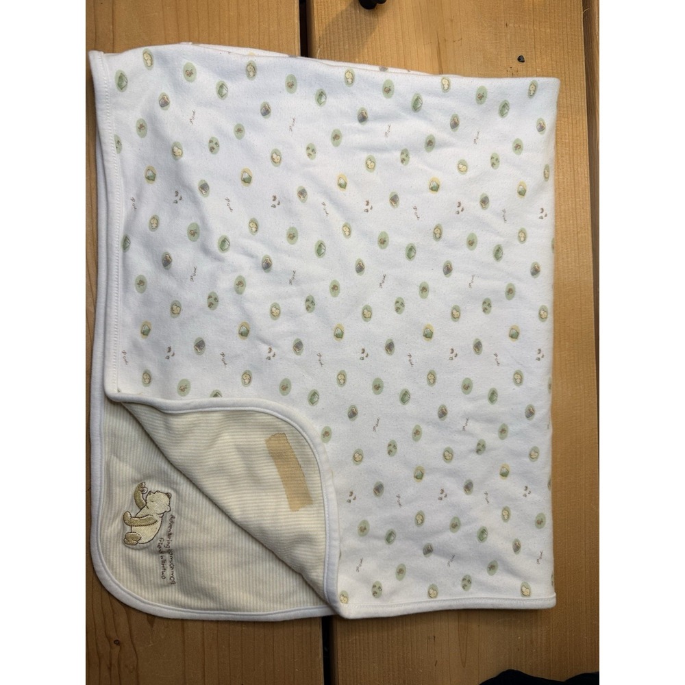 Classic Pooh and Tigger Jersey Knit Baby Receiving Blanket Disney *flaw*